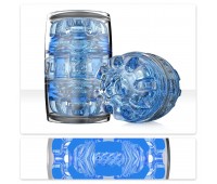 Мастурбатор Fleshlight Quickshot Turbo Blue Ice, компактный, отлично для пар и минета