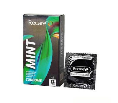Презервативы Holographic Recare Ultra Thin Mint Condoms 12 шт, ультратонкие, аромат: мята