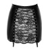 Юбка Noir Handmade F341 Powerwetlook and lace skirt - 3XL