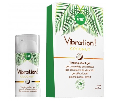 Жидкий вибратор Intt Vibration Coconut Vegan (15 мл) (мятая упаковка)