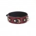 Ошейник с поводком Liebe Seele Wine Red Collar and Leash