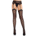 Колготки-чулки Leg Avenue Heart Garterbelt Stockings One Size Black