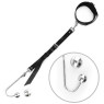 Анальный крюк 4 с ошейником из натуральной кожы Art of Sex - Anal hook, Черный