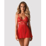 (SALE) Бэби-долл Obsessive 838-BAB-3 babydoll & thong red S/M