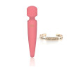 Вибромассажер Rianne S: Bella Mini Wand Coral, 10 режимов работы, медицинский силикон