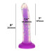 Светящийся в темноте фаллоимитатор ADDICTION Rave 8″ Glow in the Dark Dildo Purple Confetti , 20,3 см