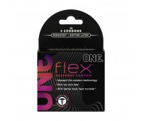 Презервативы ONE Flex Graphene Condom 3 шт, картонная коробка