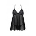 Пеньюар Passion KERRIA CHEMISE black S/M - ECO Passion