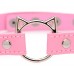 Чокер Master Series Kinky Kitty Ring Slim Choker - Pink