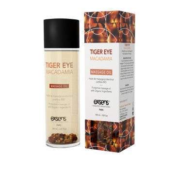 Массажное масло EXSENS Tiger Eye Macadamia (защита с тигровым глазом) 100мл